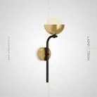 Бра FABIANA WALL Цвет Черный + Латунь Lampatron 4127-10199