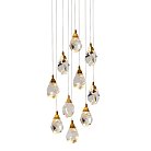 Подвесной светильник Delight Collection 9701P/10R brass Crystal rock II