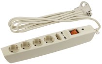 Розеточные блоки, удлинители ЭРА SFU-5es-2m-I