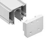 Заглушка демпферная для магнитного шинопровода Magnetic 48V в натяжной потолок (2шт) Ambrella light GL3609