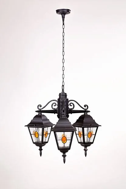 Уличный светильник подвесной Oasis Light 79970МlgY/3 Bl QUADRO M lead GLASS Уличный светильник подвесной Oasis Light 79970МlgY/3 Bl QUADRO M lead GLASS