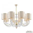 Люстра подвесная с плафонами 308857/8 Wh/Gd Arte Milano Florentia