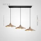 Готовая комбинация светильников SANTERI COMBO 3 лампы. Цвет Желтый. Планка Lampatron 7100-19468