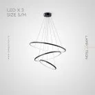 Кольцевые люстры и светильники MANFRED Три кольца. 60 + 80 + 100 см Lampatron 7446-20623