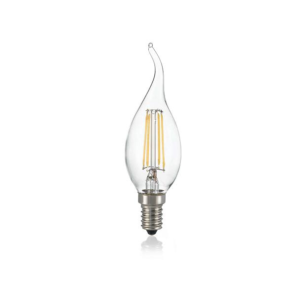 Лампа Ideal Lux 188911 E14 04W COLPO VENTO TRASP 3000K DIMM