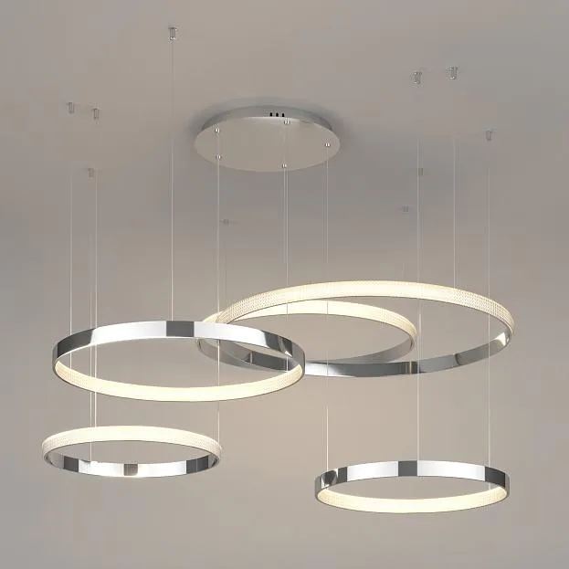 Подвесной светодиодный светильник с пультом управления Eurosvet 90175/5 хром a045416 Posh