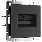 Розетка двойная Werkel W1182208 Ethernet RJ-45 (черный матовый) a051616