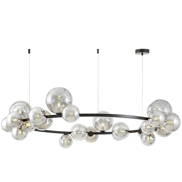 Подвесной светильник Lumina Deco LDP 7033-24 BK+GY Подвесной светильник Lumina Deco LDP 7033-24 BK+GY