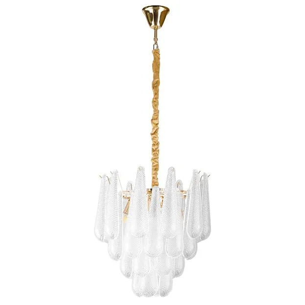 Люстра 8х6W(led) E14 ЗОЛОТО/ПРОЗРАЧНЫЙ (2КОР!) Lightstar 799082 Retro II