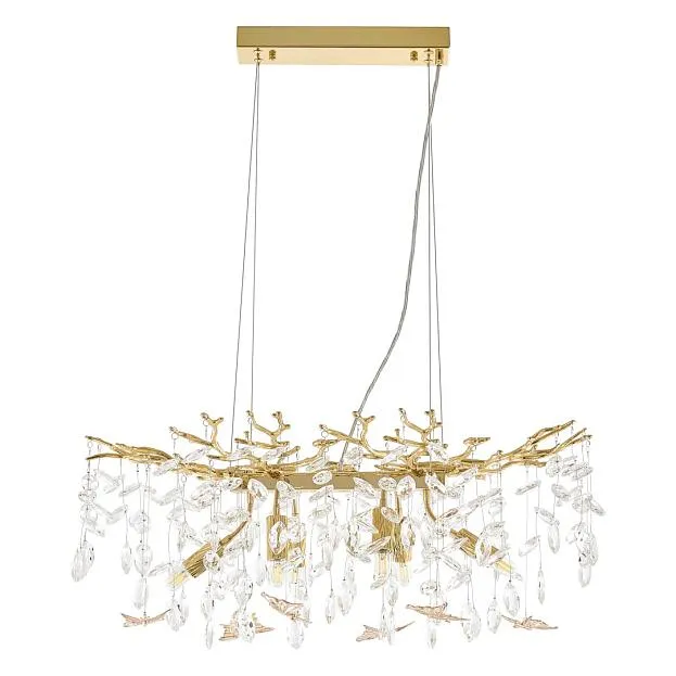 Люстра Arte Milano 230210.700.6.E14.D2 GD BUT-Amber Веточка