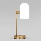 Настольный светильник со стеклянным плафоном Eurosvet 01164/1 латунь a065657 Bambola