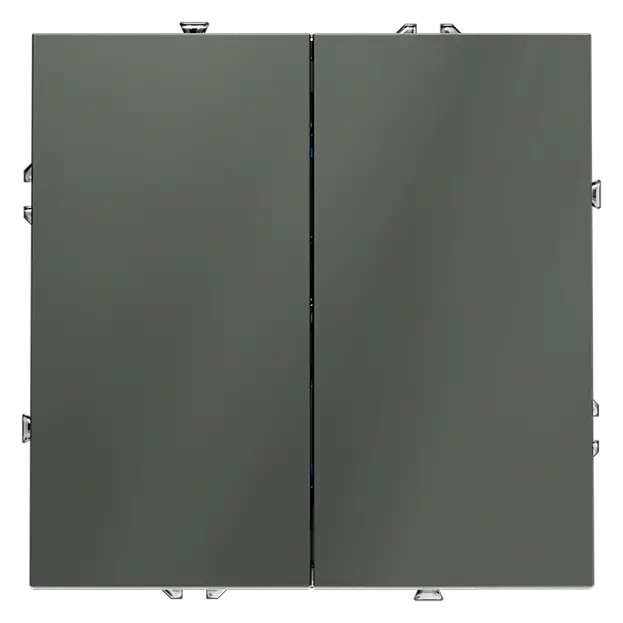 Выключатель встраиваемый двухклавишный 10А VOLTUM VLS020106