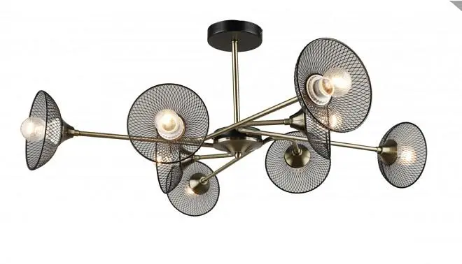 Потолочная люстра Imex MD.5700-8-S-AB+BK Потолочная люстра Imex MD.5700-8-S-AB+BK