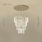 Готовая комбинация светильников AKSELINE 18 ламп Lampatron 6287-16923