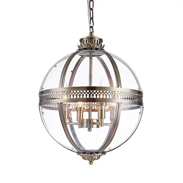Подвесная люстра DeLight Collection KM0115P-4M antique brass Residential Подвесная люстра DeLight Collection KM0115P-4M antique brass Residential