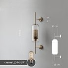 Бра CATCH WALL Плафон цилиндр. Размер S. Цвет латунь. Lampatron 1127-315