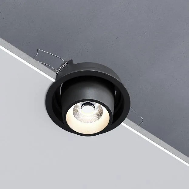 Потолочный светодиодный светильник 8W 4000K чёрный Elektrostandard 25086/LED a063992 Conner