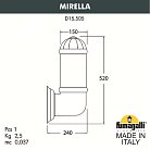 Уличный настенный светильник FUMAGALLI MIRELLAD15.505.000.VXF1R.FC1 Sauro