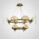 Кольцевые люстры и светильники SELVI 12 плафонов. Lampatron 2501-5687