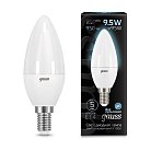 Лампа Gauss 103101210 E14 9.5W 4100K свеча матовая LED Candle