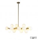 Люстра на штанге iLamp 8516P/L BR-WH Golden
