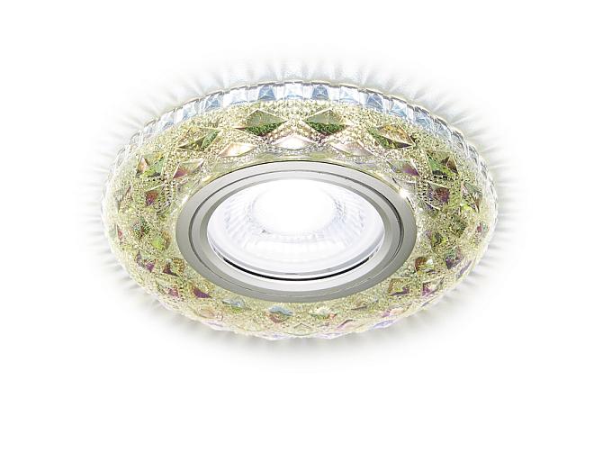 Встраиваемый точечный светильник MR16 с LED подсветкой Ambrella light S288 PR Compo Spot