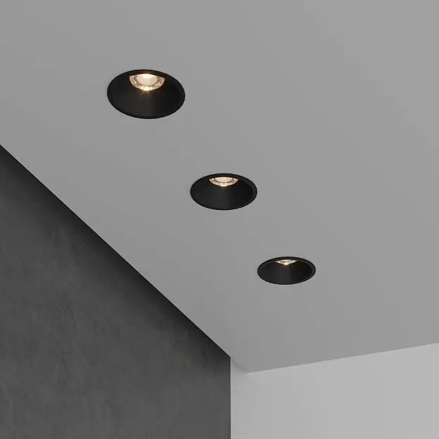 Встраиваемый светодиодный светильник 7W 3000K BK черный Elektrostandard 15266/LED Lin a063926