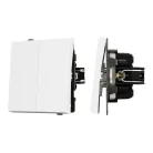 Механизм выключателя двухклавишный проходной SWT-TENDO-MKP2-PL-WH (230V, 10A) Arlight 054066