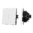 Механизм выключателя одноклавишный непроходной LED SWT-NOBE-MK01-SFPL-L-WH (230V, 10A) Arlight 054232