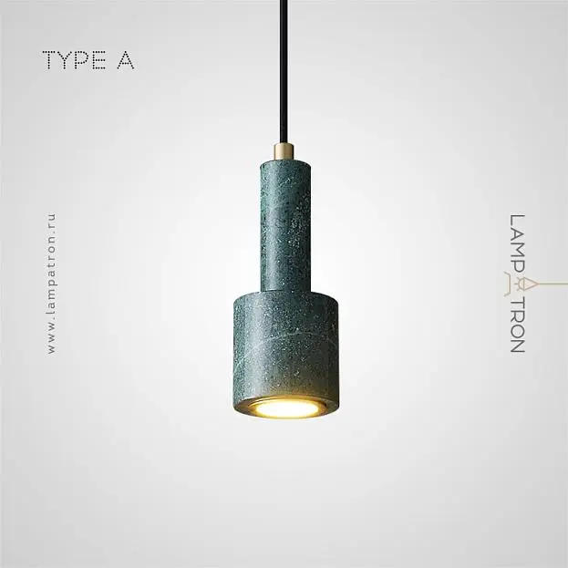 Подвесной светильник LOFFE Тип A. Цвет Латунь + Зеленый Lampatron 7234-19854 Подвесной светильник LOFFE Тип A. Цвет Латунь + Зеленый Lampatron 7234-19854