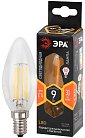 Лампочка светодиодная филаментная ЭРА F-LED B35-9w-827-E14