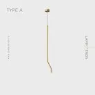 Подвесной светильник ZAKRIS Тип A. Цвет Латунь Lampatron f-zakris-a-brass 7295-20108