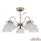 Люстра потолочная с плафонами Arte Milano 327306/5 FG+BK Amalfi Napoli
