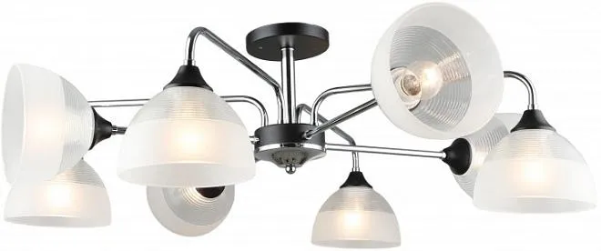 Потолочная люстра Imex MD.4196-8-S-CH+BK Потолочная люстра Imex MD.4196-8-S-CH+BK