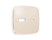 Лицевая панель OMEGA (Бежевый глянец) для розетки 2USB Ambrella Volt QUANT