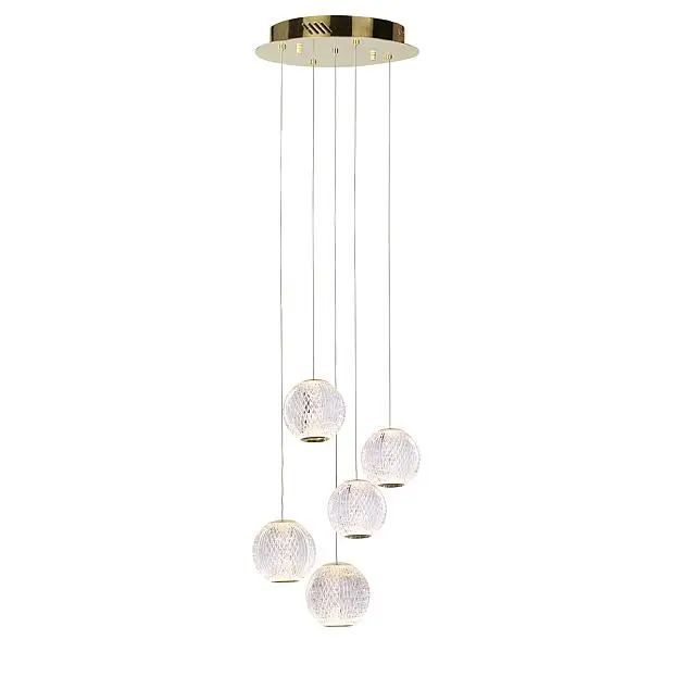 Подвесной светильник Delight Collection MD20001012-5A gold Elliot Diamante Подвесной светильник Delight Collection MD20001012-5A gold Elliot Diamante