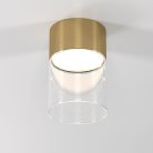 Светильник потолочный светодиодный 10W 4000К латунь/прозрачный Elektrostandard 25047/LED Lumen a064707