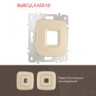 Вывод кабеля Arte Milano 205.49-1.shampan am