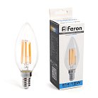 Лампа светодиодная Свеча E14 15W 230V 6400K Feron 38259 LB-717