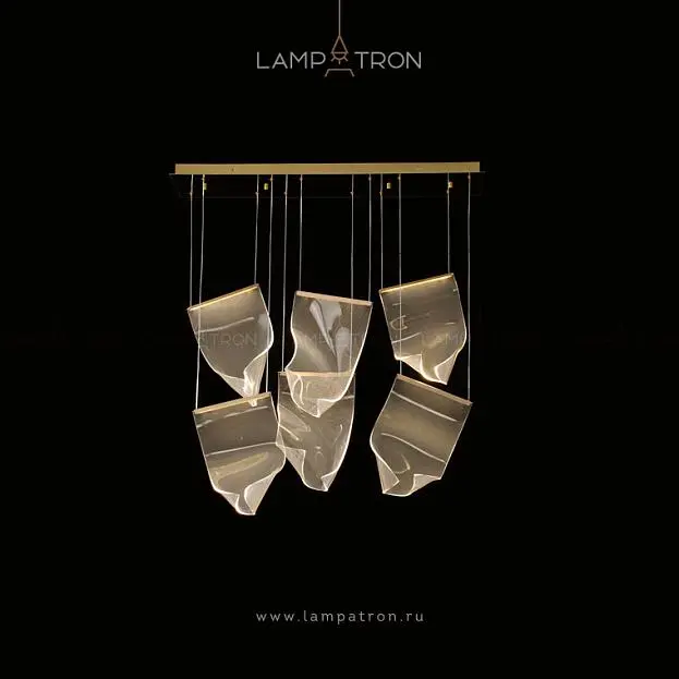 Подвесной светильник MIRAN 6 светильников на планке. Lampatron 2603-6152 Подвесной светильник MIRAN 6 светильников на планке. Lampatron 2603-6152