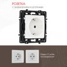 Розетка с заземлением и шторками, 16A 250V Arte Milano 217.40-1.white am