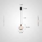 Подвесной светильник GRAMMA Цвет золото. С лифтом Lampatron gramma-black-gold-tric 8996-25512