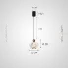 Подвесной светильник GRAMMA Цвет золото. С лифтом Lampatron gramma-black-gold-tric 8996-25512