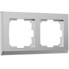 Рамка на 2 поста Werkel W0021865 Stark (серебряный матовый) a063454