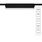 Магнитный трековый светильник Arte Lamp A6153PL-1BK RAPID