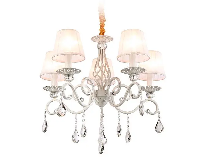 Подвесная люстра с абажурами и хрусталем Ambrella light TR4547 Traditional Подвесная люстра с абажурами и хрусталем Ambrella light TR4547 Traditional