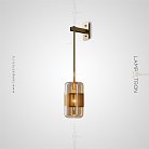 Бра TRAIT WALL Цвет янтарь. Lampatron f-trait-wall-amber 5081-12939