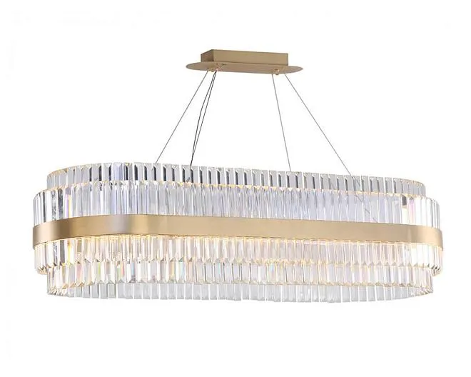 Подвесной светильник NEWPORT 10242/120 oval brass KELLY