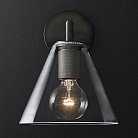 Бра Rh Utilitaire Funnel Shade Single Sconce Black 123269-22 ImperiumLoft