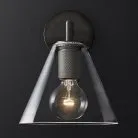 Бра Rh Utilitaire Funnel Shade Single Sconce Black 123269-22 ImperiumLoft